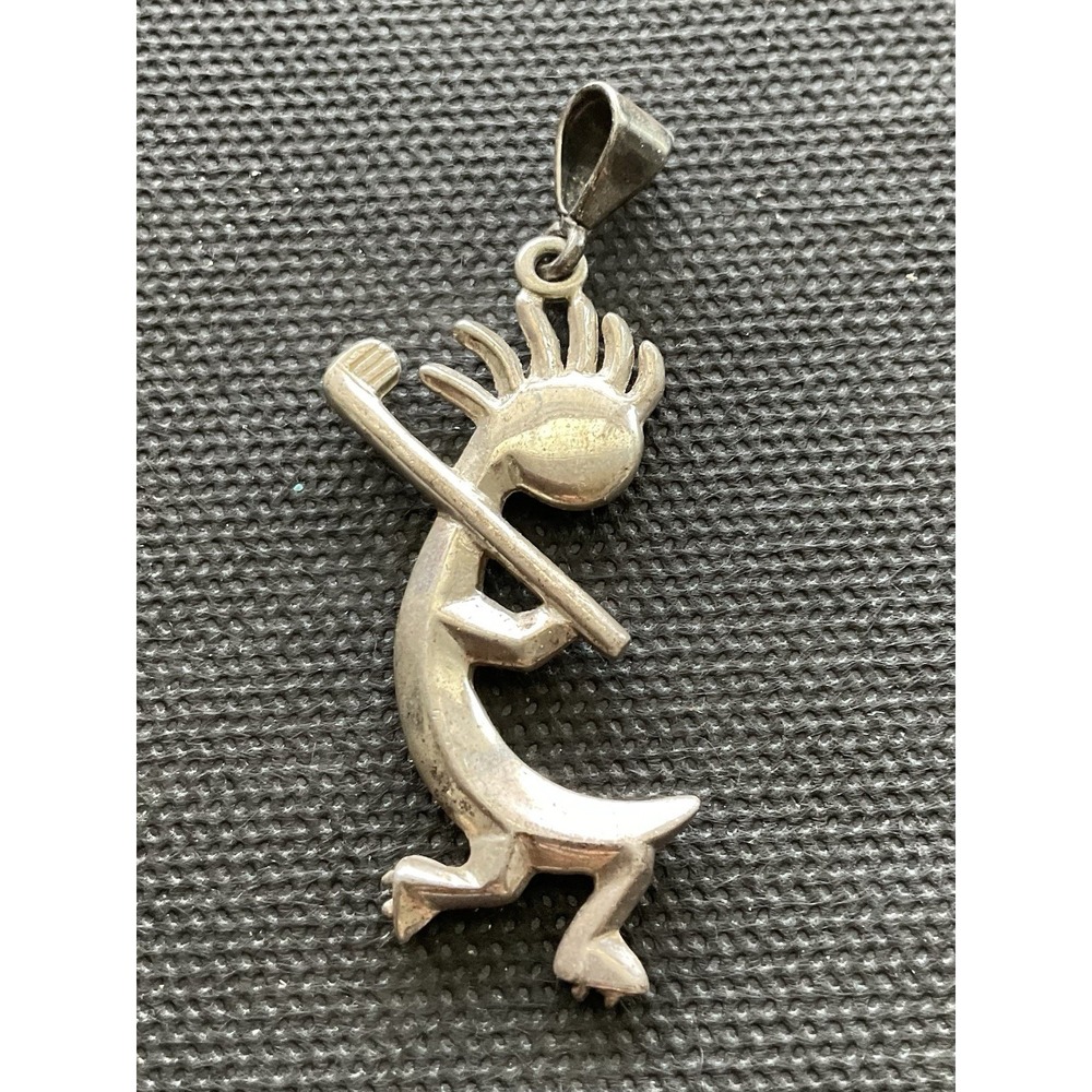 Vintage sterling silver Kokopelli pendant Native American Southwestern